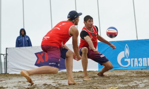 Александр Крамаренко (справа) и Федор Сабаев, Южно-Сахалинск 2024 / Фото - volley.ru